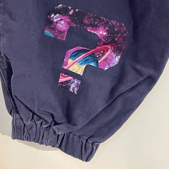 Custom Tipper pants with Tipper logo and Question mark Size L Forever 21 purple - Picture 6 of 6